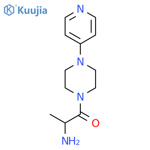 2-Amino-1-(4-(pyridin-4-yl)piperazin-1-yl)propan-1-one structure