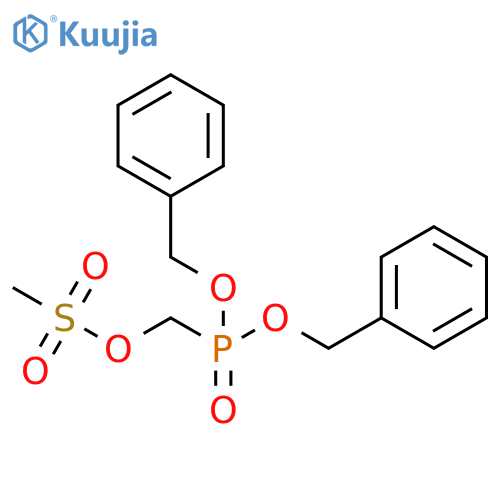 (Bis(Benzyloxy)Phosphoryl)Methyl Methanesulfonate structure