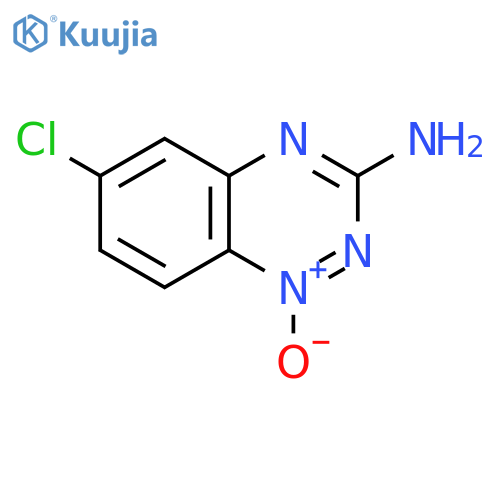 1,2,4-Benzotriazin-3-amine, 6-chloro-, 1-oxide structure