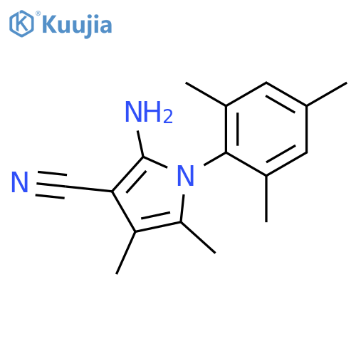 2-Amino-1-mesityl-4,5-dimethyl-1H-pyrrole-3-carbonitrile structure