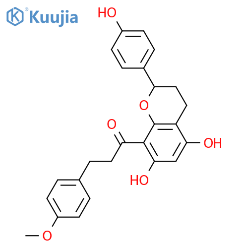 4',5,7-Trihydroxy-8-[3-(4-hydroxyphenyl)propanoyl]flavan; (R)-form, 4''-Me ether structure