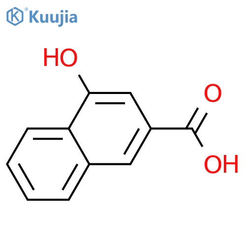 4-hydroxynaphthalene-2-carboxylic acid structure