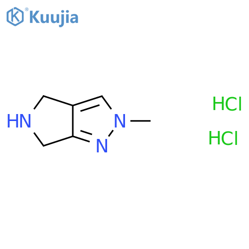 2-Methyl-2,4,5,6-tetrahydropyrrolo[3,4-c]pyrazole dihydrochloride structure