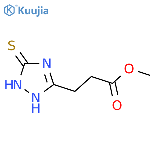 Methyl 3-(3-mercapto-1H-1,2,4-triazol-5-yl)propanoate structure