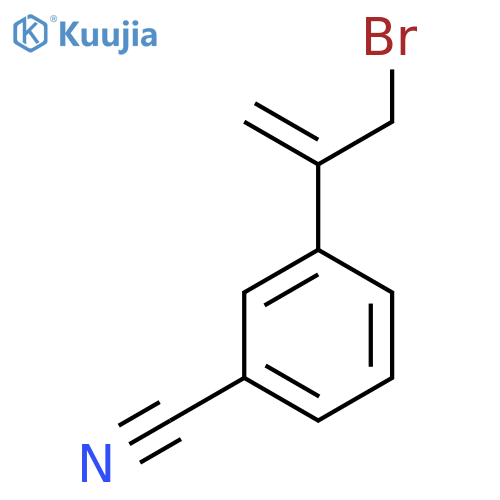 3-(3-bromoprop-1-en-2-yl)benzonitrile structure