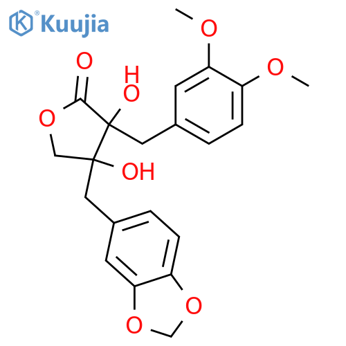 3,3',4,4',8,8'-Hexahydroxy-8,8'-lignan-9,9'-olide; (8R,8'S)-form, 3',4'-Methylene, 3,4-di-Me ether structure