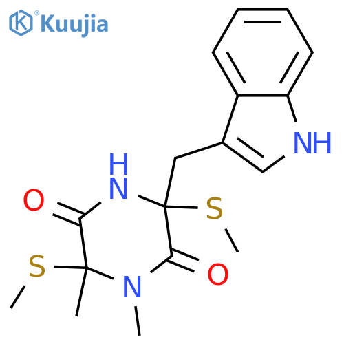 Cyclo(alanyltryptophyl); (3S,6R)-form, 3,6-Bis(methylthio), N1-Me structure