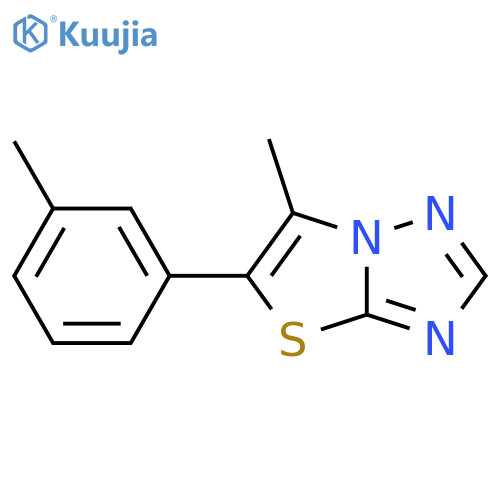 6-Methyl-5-(M-tolyl)thiazolo[3,2-B][1,2,4]triazole structure