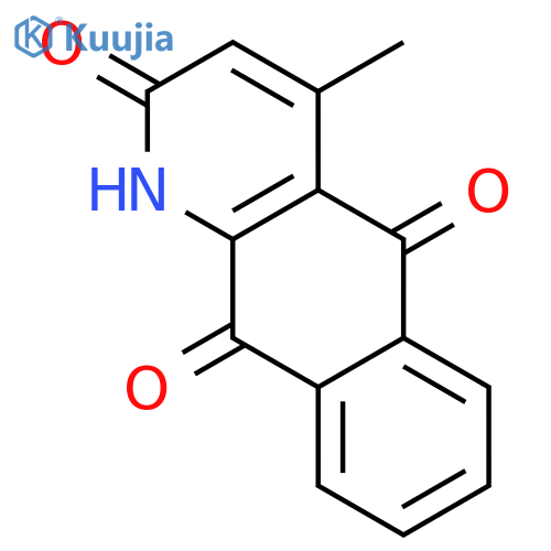 Benzo[g]quinoline-2,5,10(1H)-trione, 4-methyl- structure