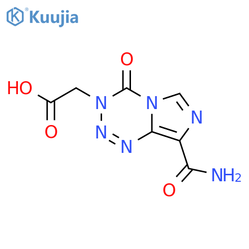 2-(8-Carbamoyl-4-oxoimidazo[5,1-d][1,2,3,5]tetrazin-3(4H)-yl)acetic acid structure