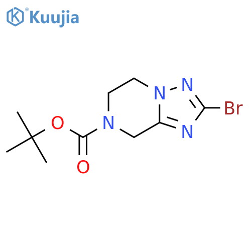 Tert-butyl 2-bromo-6,8-dihydro-5H-[1,2,4]triazolo[1,5-a]pyrazine-7-carboxylate structure