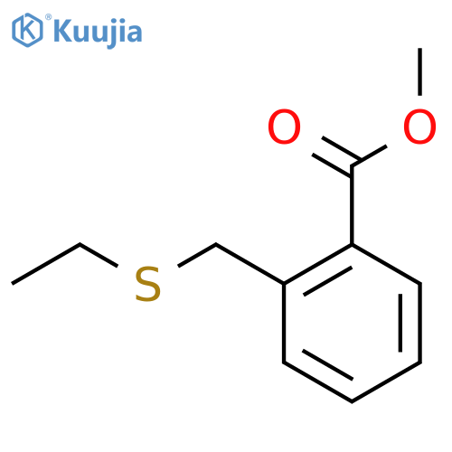 methyl 2-(ethylsulfanyl)methylbenzoate structure