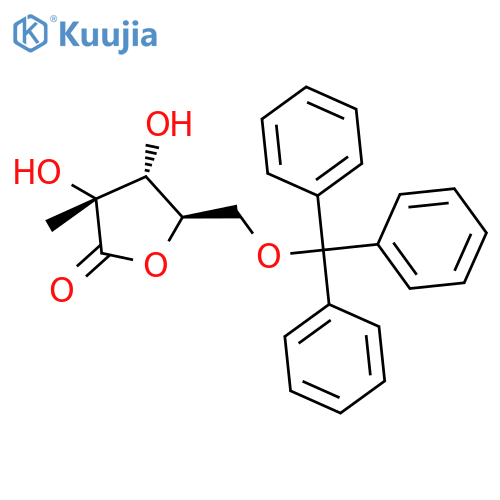 5-O-(Triphenylmethyl)-2-C-methyl-D-ribonic-gamma-lactone structure