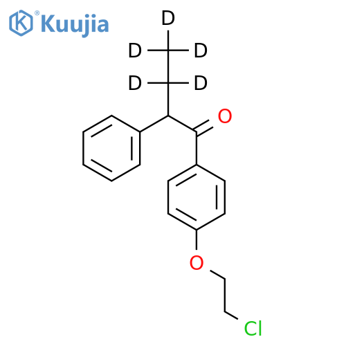1-4-(2-Chloroethoxy)phenyl-2-(ethyl-d5)-2-phenylethanone structure
