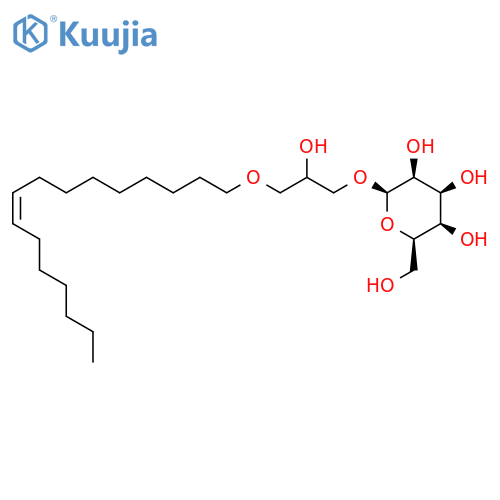 (2S)-1-O-palmitoleyl-3-O-beta-D-galactopyranosylglycerol structure