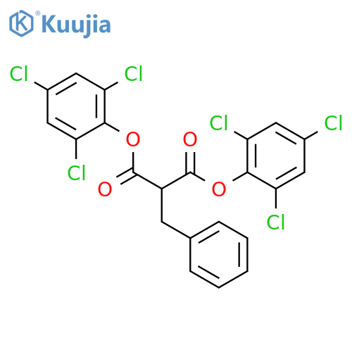Propanedioic acid,2-(phenylmethyl)-, 1,3-bis(2,4,6-trichlorophenyl) ester structure