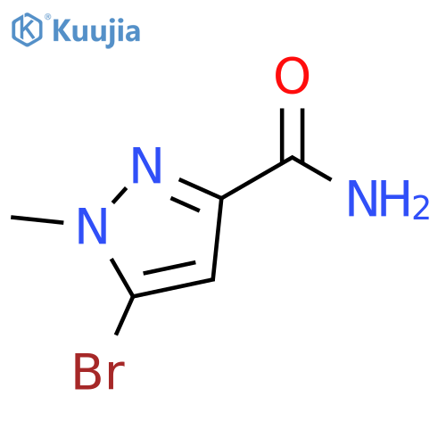 5-bromo-1-methyl-1H-pyrazole-3-carboxamide structure