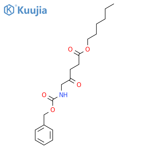 Hexyl 5-{[(benzyloxy)carbonyl]amino}-4-oxopentanoate structure