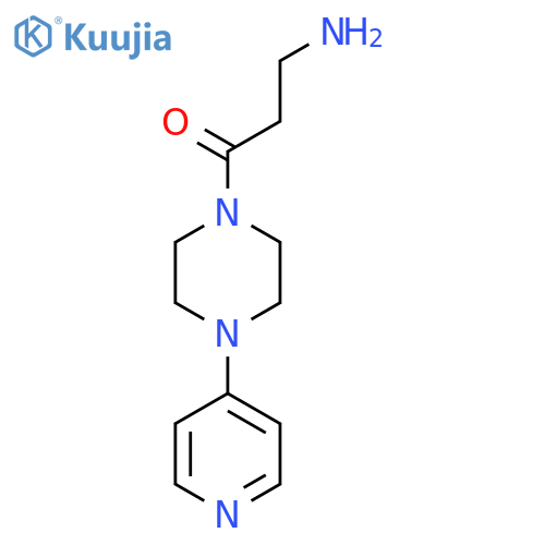 3-Amino-1-(4-(pyridin-4-yl)piperazin-1-yl)propan-1-one structure
