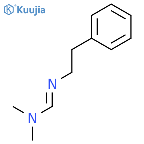 Methanimidamide,N,N-dimethyl-N'-(2-phenylethyl)- structure