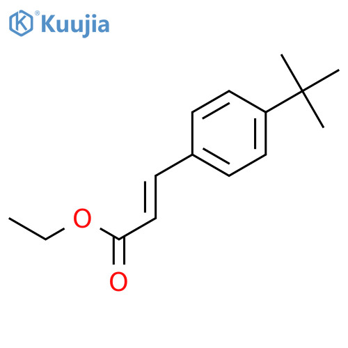 ethyl (2E)-3-(4-tert-butylphenyl)prop-2-enoate structure