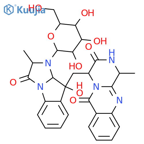 Fumiquinazoline A; 4-Epimer, N19-β-D-glucopyranosyl structure