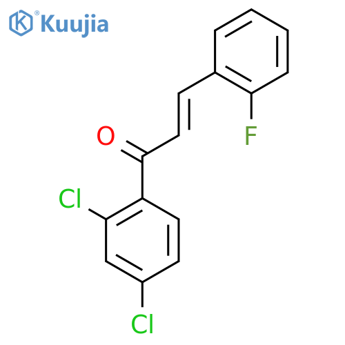 (2E)-1-(2,4-Dichlorophenyl)-3-(2-fluorophenyl)prop-2-en-1-one structure