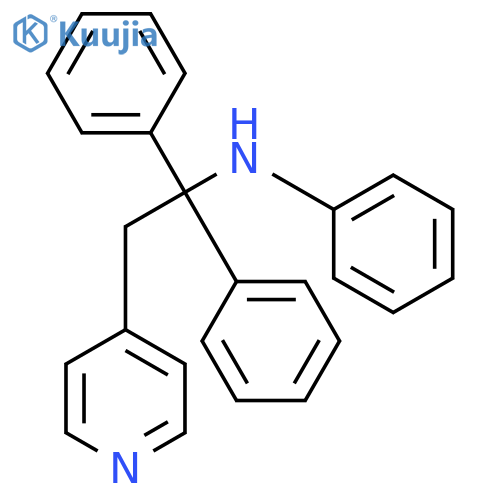 N-(1,1-Diphenyl-2-(pyridin-4-yl)ethyl)aniline structure