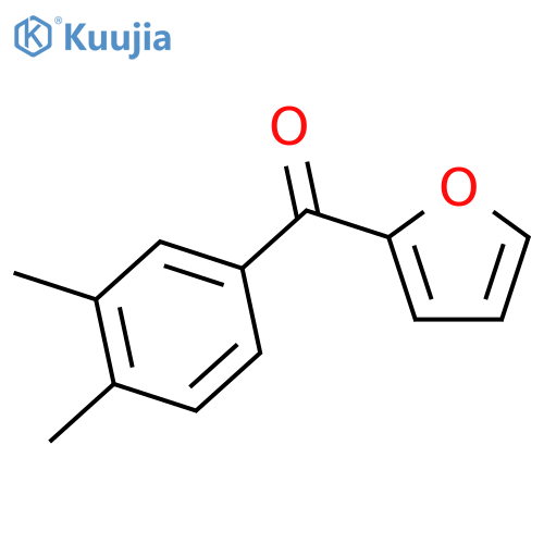 (3,4-Dimethylphenyl)(2-furyl)methanone structure