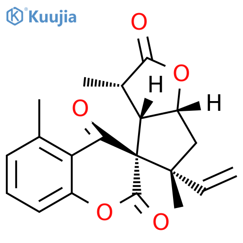 Spiro[2H-1-benzopyran-3(4H),4'-[4H]cyclopenta[b]furan]-2,2',4(3'H)-trione, 5'-ethenyl-3'a,5',6',6'a-tetrahydro-3',5,5'-trimethyl-, (3R,3'S,3'aS,5'R,6'aR)- (9CI) structure