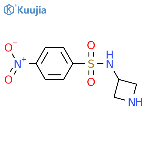 N-(azetidin-3-yl)-4-nitrobenzene-1-sulfonamide structure