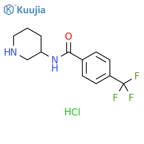 N-(piperidin-3-yl)-4-(trifluoromethyl)benzamide hydrochloride structure