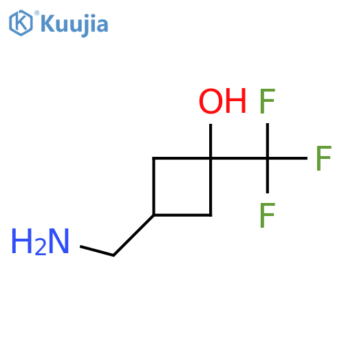 3-(Aminomethyl)-1-(trifluoromethyl)cyclobutan-1-ol structure