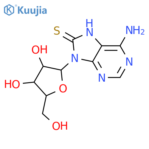 9H-Purine-8-thiol,6-amino-9-b-D-xylofuranosyl- (8CI) structure