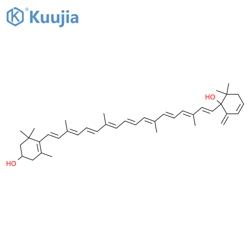 3',4'-Didehydro-β,γ-carotene-3,6'-diol; (3R,6'S)-form structure