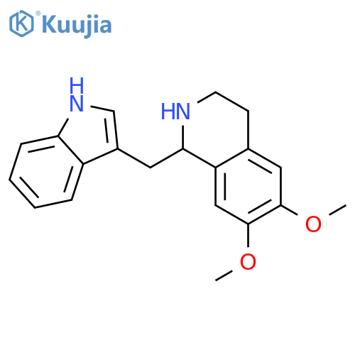 1-(1H-indol-3-ylmethyl)-6,7-dimethoxy-1,2,3,4-tetrahydroisoquinoline structure