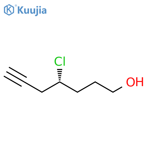 (4R)-4-Chloro-6-Heptyn-1-ol structure