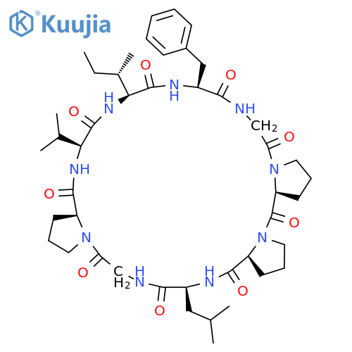 (1S,7S,10S,19S,22S,25S,28S)-28-Benzyl-25-[(2S)-butan-2-yl]-10-(2-methylpropyl)-22-propan-2-yl-3,9,12,15,21,24,27,30,33-nonazatetracyclo[31.3.0.03,7.015,19]hexatriacontane-2,8,11,14,20,23,26,29,32-nonone structure