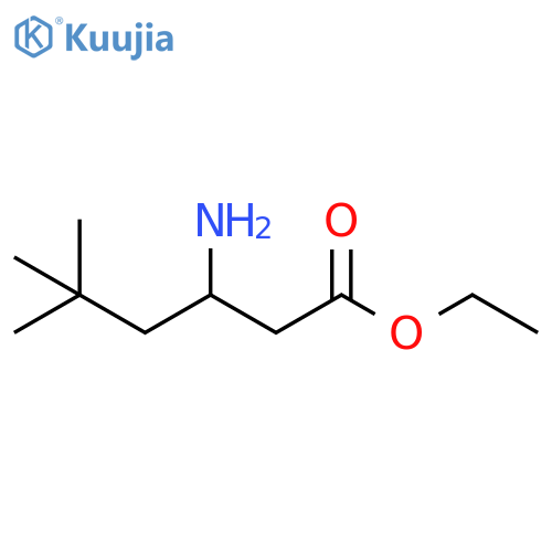 ETHYL 3-AMINO-5,5-DIMETHYLHEXANOATE structure