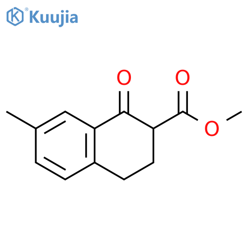 methyl 7-methyl-1-oxo-1,2,3,4-tetrahydronaphthalene-2-carboxylate structure