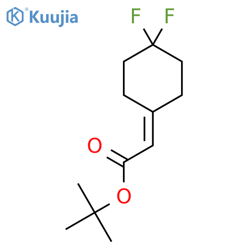 tert-Butyl 2-(4,4-difluorocyclohexylidene)acetate structure