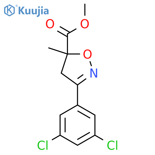 methyl 3-(3,5-dichlorophenyl)-5-methyl-4H-1,2-oxazole-5-carboxylate structure