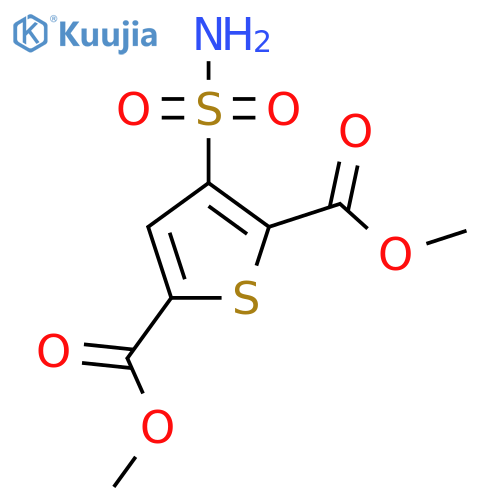 2,5-dimethyl 3-sulfamoylthiophene-2,5-dicarboxylate structure
