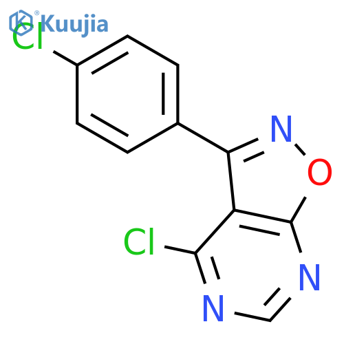 Isoxazolo[5,4-d]pyrimidine, 4-chloro-3-(4-chlorophenyl)- structure