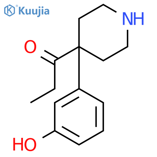 1-Propanone,1-[4-(3-hydroxyphenyl)-4-piperidinyl]- structure