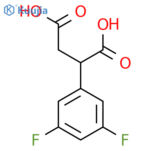 2-(3,5-Difluorophenyl)butanedioic acid structure