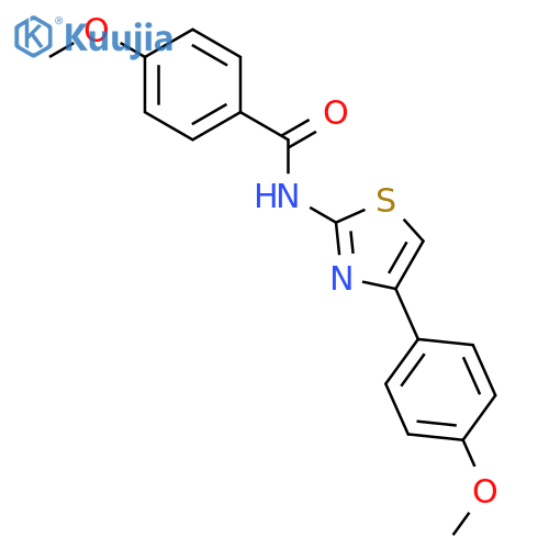 4-methoxy-N-[4-(4-methoxyphenyl)-1,3-thiazol-2-yl]benzamide structure