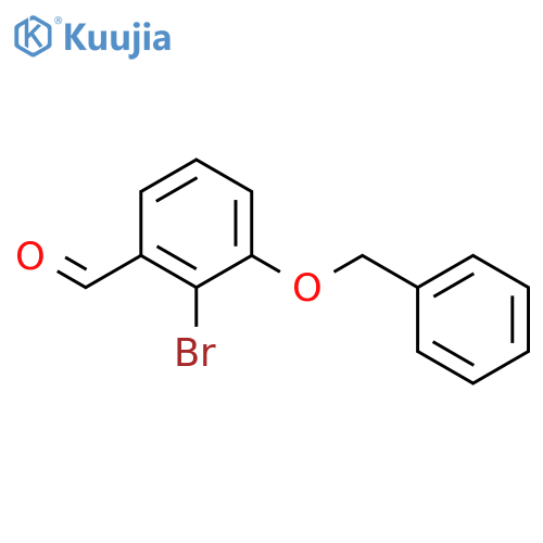 Benzaldehyde, 2-bromo-3-(phenylmethoxy)- structure