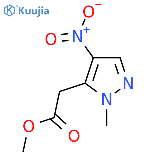 Methyl 2-(1-methyl-4-nitro-1H-pyrazol-5-yl)acetate structure