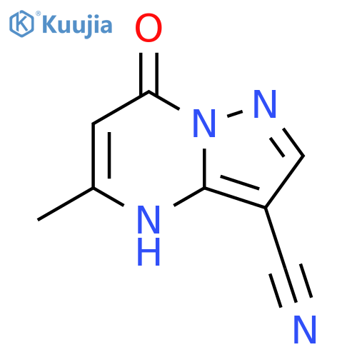 5-methyl-7-oxo-4H,7H-pyrazolo[1,5-a]pyrimidine-3-carbonitrile structure